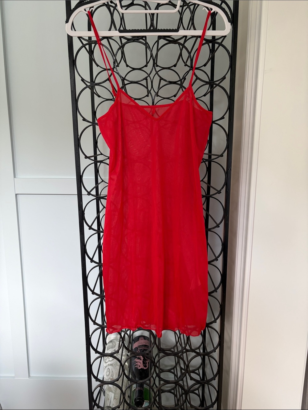 Red Sheer Slip Dress - Women Intimates & Sleepwear
